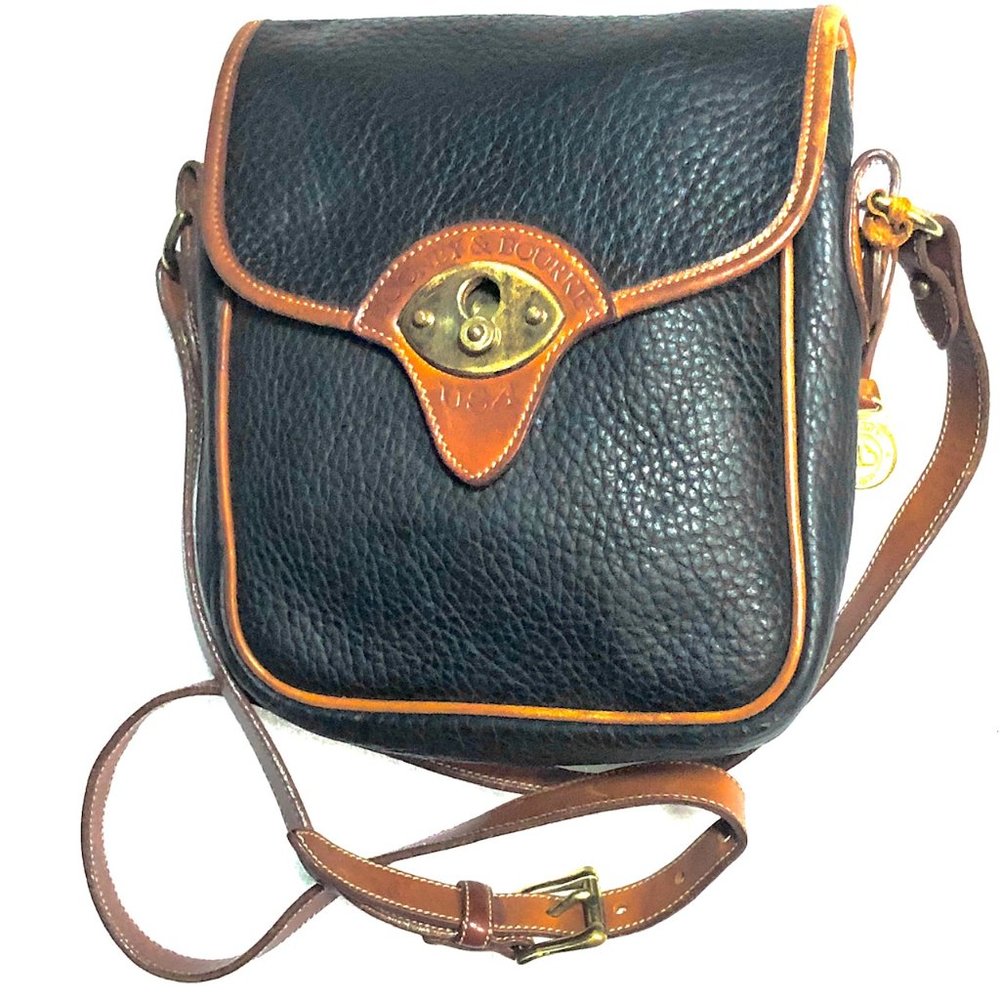 Dooney & Bourke Vtg Cavalry Scout Crossbody Messenger Bag